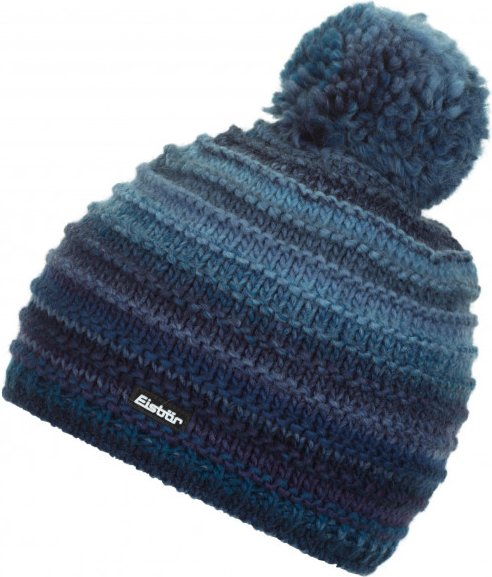Eisbär - Mikata Pompon - Mütze Gr One Size blau