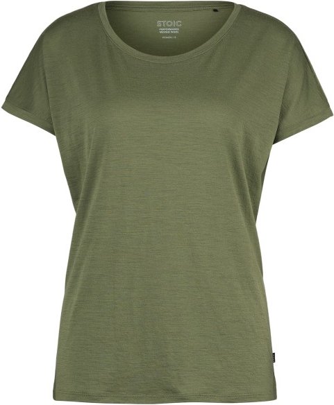 Stoic - Women's Merino155 LaholmSt. Loose Shirt - Merinoshirt Gr 4XL oliv