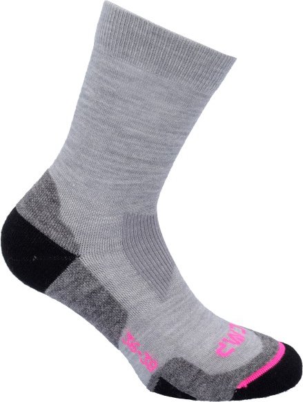 CMP - Women's Trekking Wool Sock - Wandersocken Gr 39-42 grau