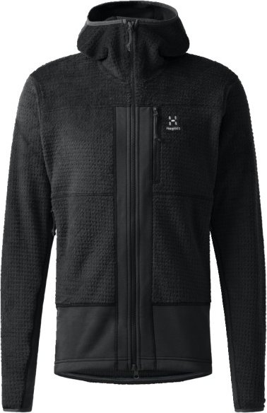 Thumbnail - Haglöfs - Vassi Mid Hood - Fleecejacke Gr L schwarz