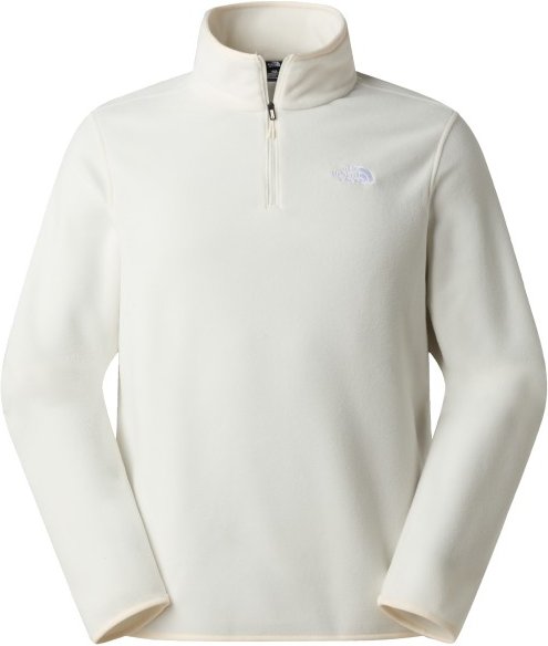 The North Face - Glacier Fleece 1/4 Zip Jacket - Fleecepullover Gr XL grau/weiß