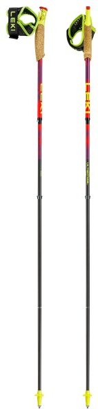 Thumbnail - Leki - Ultratrail FX.One SL - Trailrunning Stöcke Gr 130 cm rot/ neonyellow