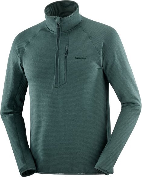 Thumbnail - Salomon - Essential Lightwarm Half Zip - Fleecepullover Gr M blau