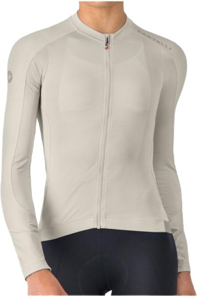 Castelli - Women's Espresso 2 Long Sleeve Jersey - Radtrikot Gr M beige/grau
