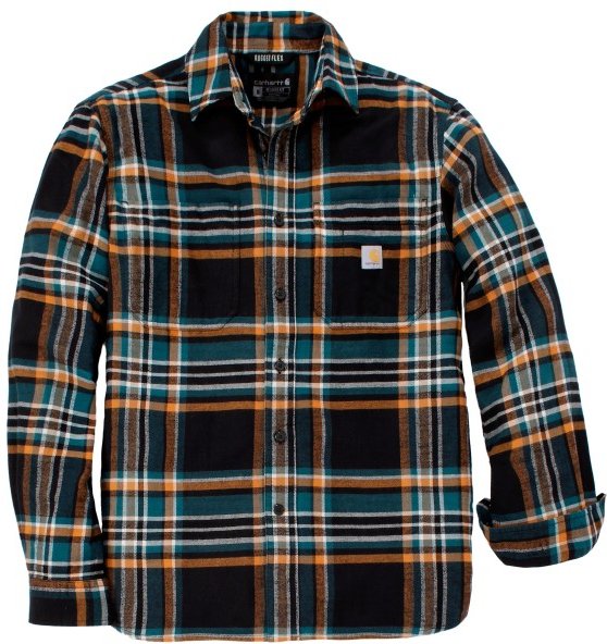 Carhartt - Flannel L/S Plaid Shirt - Hemd Gr S schwarz