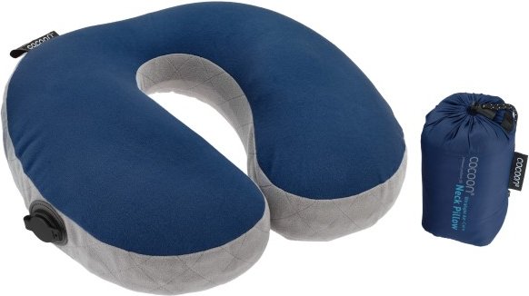 Cocoon - U-Shaped Air Core Pillow Ultralight - Kissen Gr 35 x 30 x 12 cm blau/grau