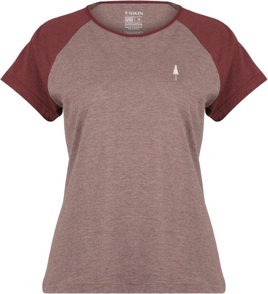 NIKIN - Women's TreeShirt Raglan Colorblock Coffee - Funktionsshirt Gr M braun