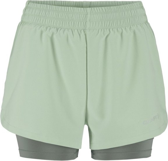 Craft - Women's Adv Essence 2-in-1 Shorts 2 - Laufshorts Gr M grün