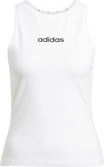 adidas - Women's Linear Single Jersey Tank - Tank Top Gr M weiß