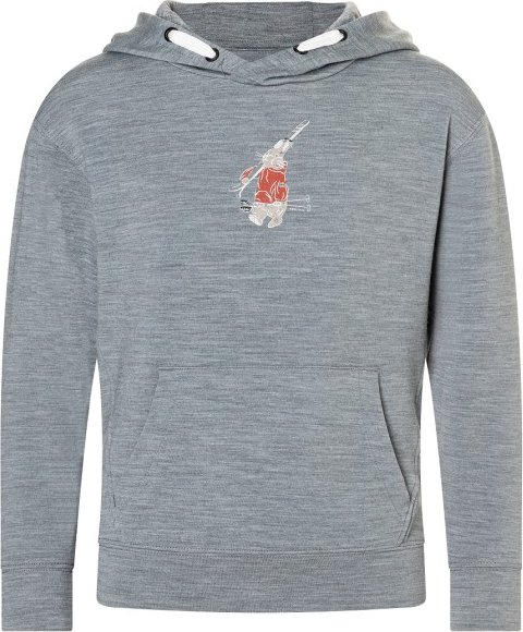 Thumbnail - super.natural - Kid's Ski Bunny Hoodie - Hoodie Gr 128 grau