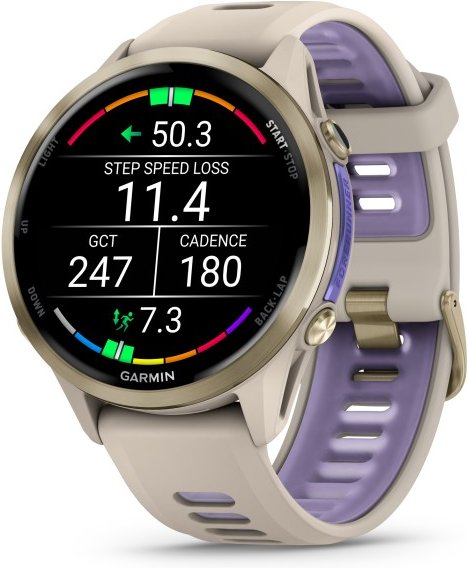 Thumbnail - Garmin - Forerunner 970 - Multifunktionsuhr grau/ softgold titan