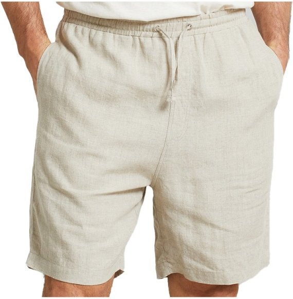 Thumbnail - DEDICATED - Shorts Vejle Linen - Shorts Gr L beige