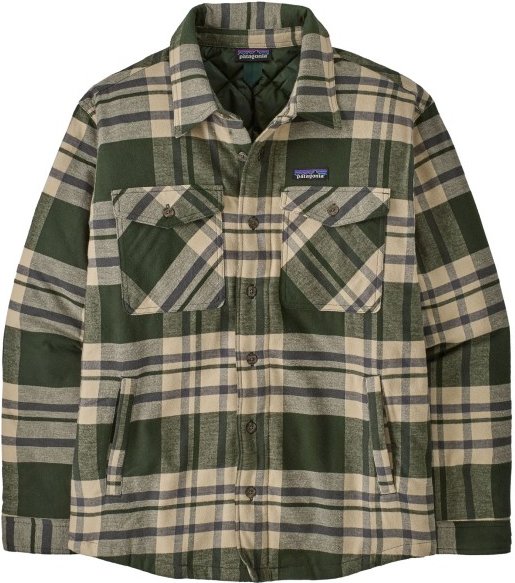 Patagonia - Lightweight Insulated Fjord Flannel Shirt - Freizeitjacke Gr XL oliv