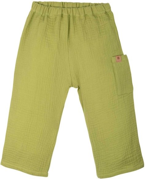 Pure Pure - Kid's Mini-Hose Mull - Freizeithose Gr 92 oliv