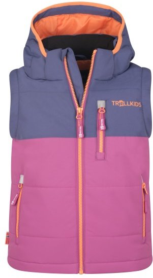 Thumbnail - Trollkids - Kid's Narvik Vest XT - Kunstfaserweste Gr 128 rosa