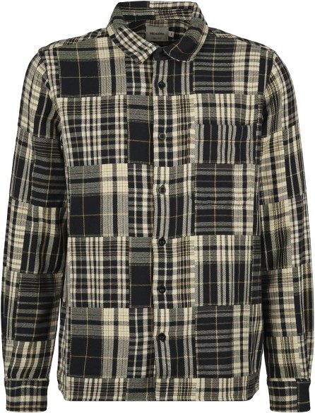 DEDICATED - Shirt Rute Flannel Patchwork - Hemd Gr XXL grau