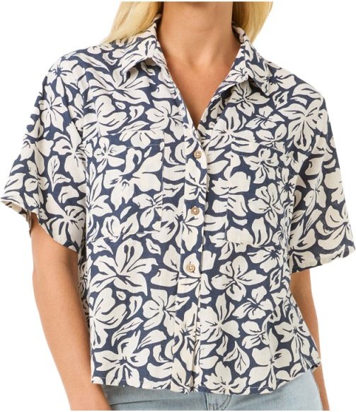 Thumbnail - Rip Curl - Women's Las Dalias S/S Shirt - Bluse Gr XS grau