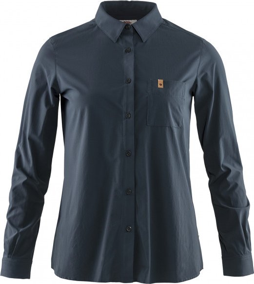Fjällräven - Women's Övik Lite Shirt L/S - Bluse Gr L blau