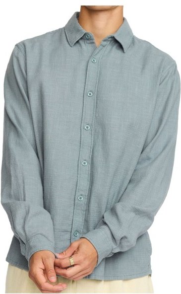 Revolution - Loose T-Shirt L/S - Hemd Gr XL grau