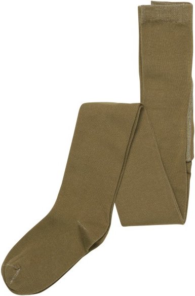 Thumbnail - Minymo - Kid's Stocking Solid - Leggings Gr 56/62 oliv