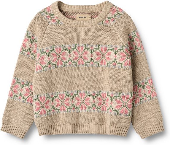 Thumbnail - WHEAT - Kid's Alberte - Pullover Gr 140 beige