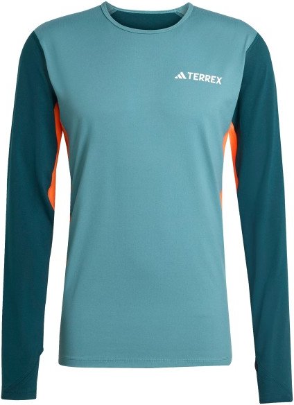 adidas Terrex - Multi Synthetic Base Layer Long Sleeve - Funktionsshirt Gr M türkis
