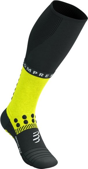 Compressport - Full Socks Winter Run - Kompressionssocken Gr T3 - EU: 42-44 schwarz