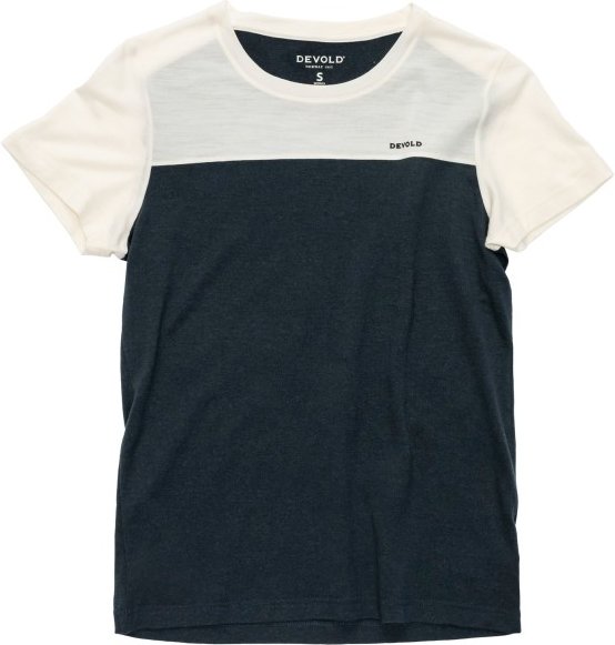 Thumbnail - Devold - Women's Classic Linear Tee - Merinoshirt Gr XL blau