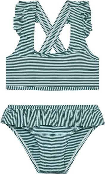 Color Kids - Kid's Bikini with Skirt - Bikini Gr 92 türkis