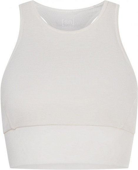 super.natural - Women's Liquid Flow Top - Sport-BH Gr XL grau/weiß