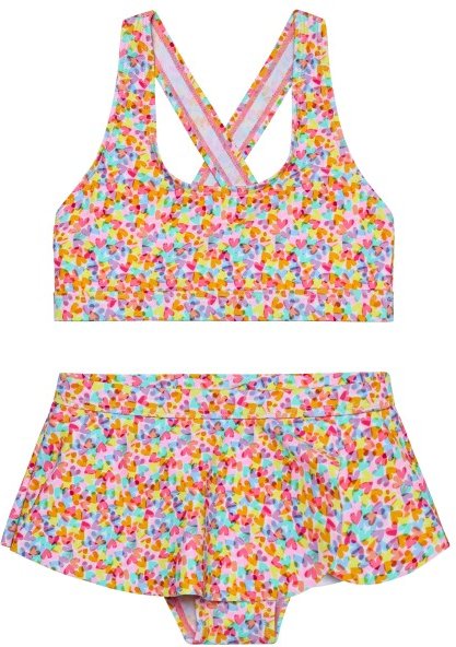 Color Kids - Kid's Bikini with Skirt AOP - Bikini Gr 122 bunt