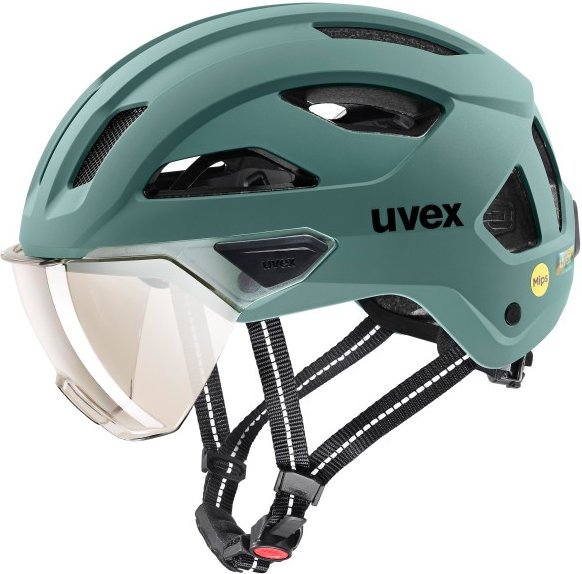 Uvex - Stride Visor Mips Cat. 1 - Radhelm Gr 56-59 cm grün/grau