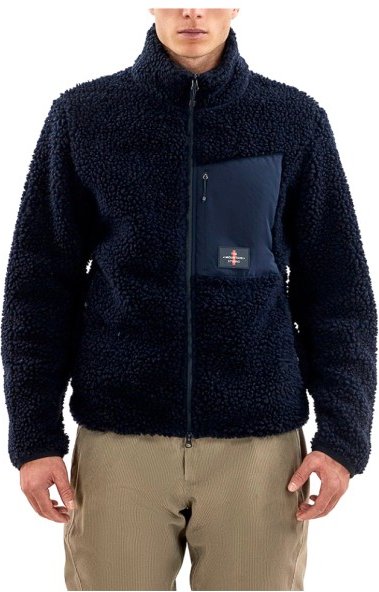 Thumbnail - The Mountain Studio - Soft Wool Pile Jacket - Fleecejacke Gr M blau