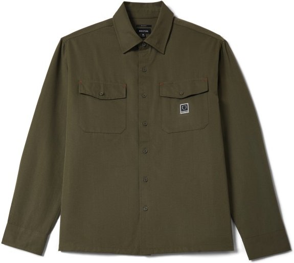 Brixton - Journey Lightweight L/S Woven - Hemd Gr XL braun