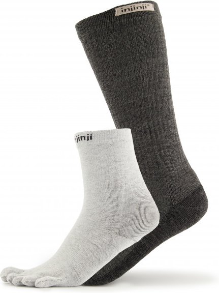 Injinji - Liner+Hiker - Wandersocken Gr L/XL grau