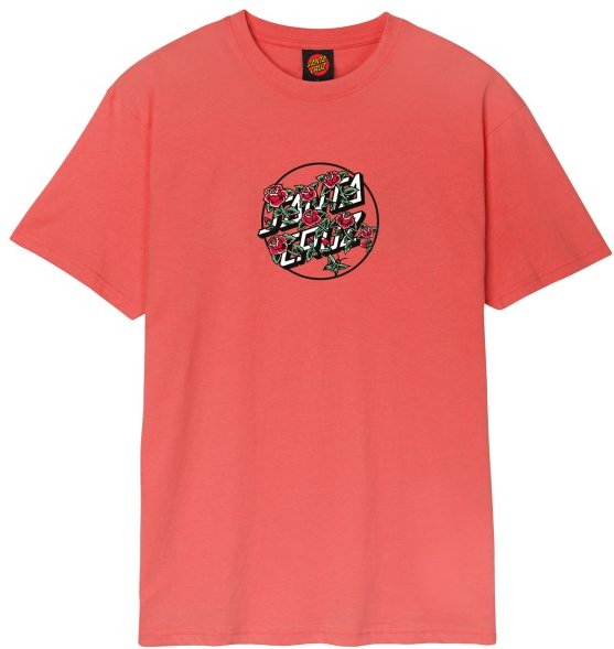 Santa Cruz - Flash Stacked Dot Front - T-Shirt Gr S rot