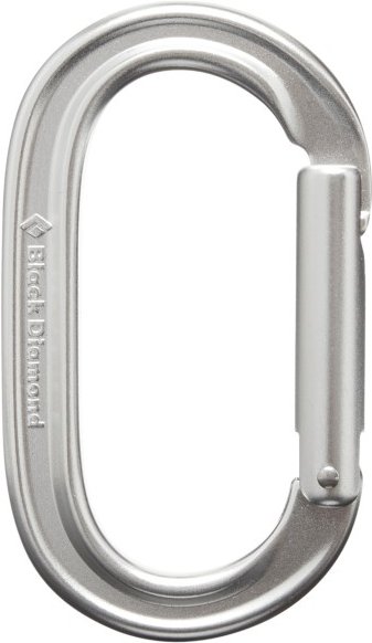 Black Diamond - Oval Keylock Carabiner - Schnappkarabiner grau