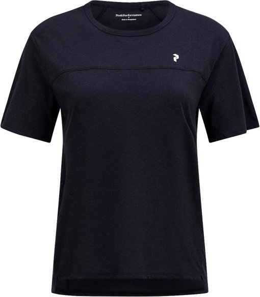 Peak Performance - Women's Trail Wool Blend S/S - Merinoshirt Gr XL blau/schwarz