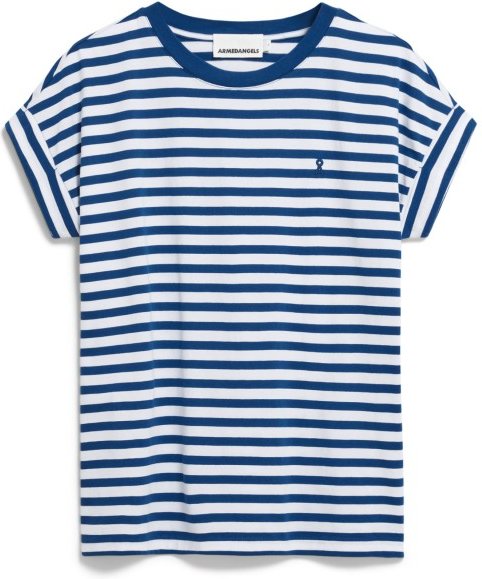 ARMEDANGELS - Women's Idaara Stripes - T-Shirt Gr M blau
