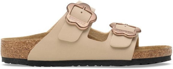 Birkenstock - Kid's Arizona Flower Buckle Birko-Flor - Sandalen Gr 32 - Narrow beige