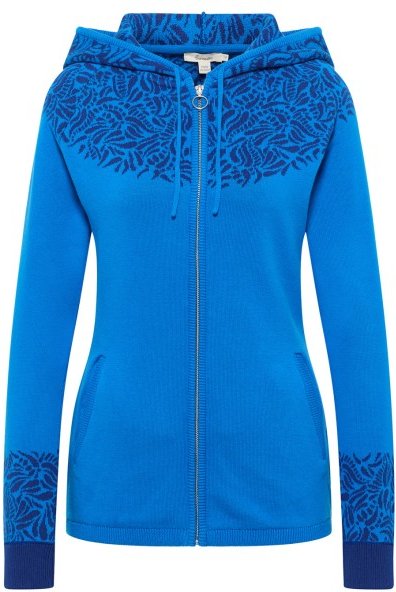 Thumbnail - Tranquillo - Women's Jaquard-Strickjacke - Freizeitjacke Gr S blau