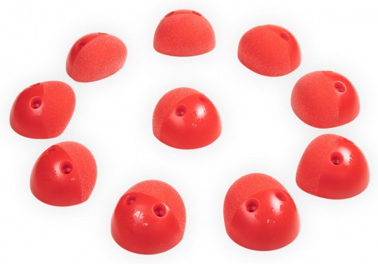 Wataaah - Dojo 7 - Klettergriffe rot/weiß