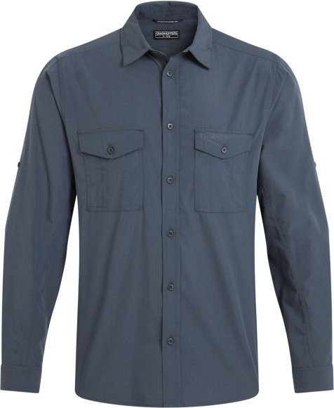 Thumbnail - Craghoppers - Kiwi II Long Sleeved Shirt - Hemd Gr XL blau