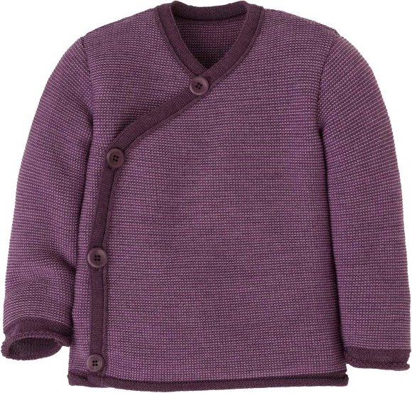 disana - Kid's Melange-Jacke - Merinojacke Gr 98/104 lila