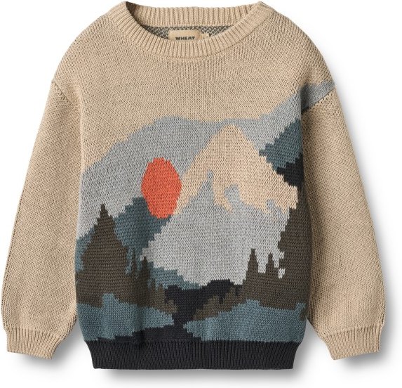 Thumbnail - WHEAT - Kid's William - Pullover Gr 128 beige