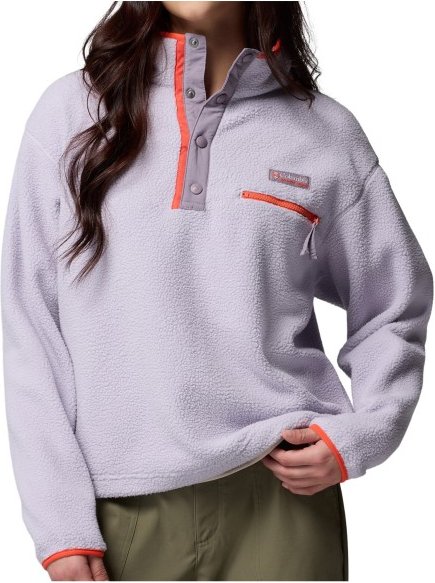 Thumbnail - Columbia - Women's Helvetia II Cropped Half Snap Fleece - Fleecepullover Gr S lila