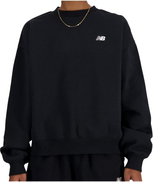 New Balance - Women's Sport Essentials Fleece Crew - Pullover Gr L schwarz