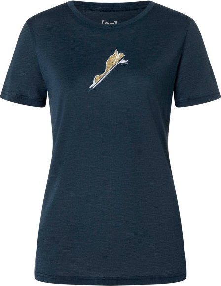 super.natural - Women's Duck Dive Tee - Merinoshirt Gr XS blau/ various