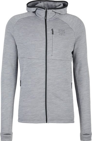 Stoic - MerinoFleece240 StorforsSt. Zip Hoody - Merinohoodie Gr S grau