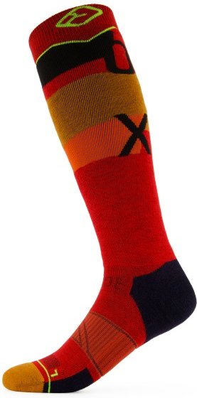 Thumbnail - Ortovox - Freeride Long Socks Cozy - Skisocken Gr 39-41 rot